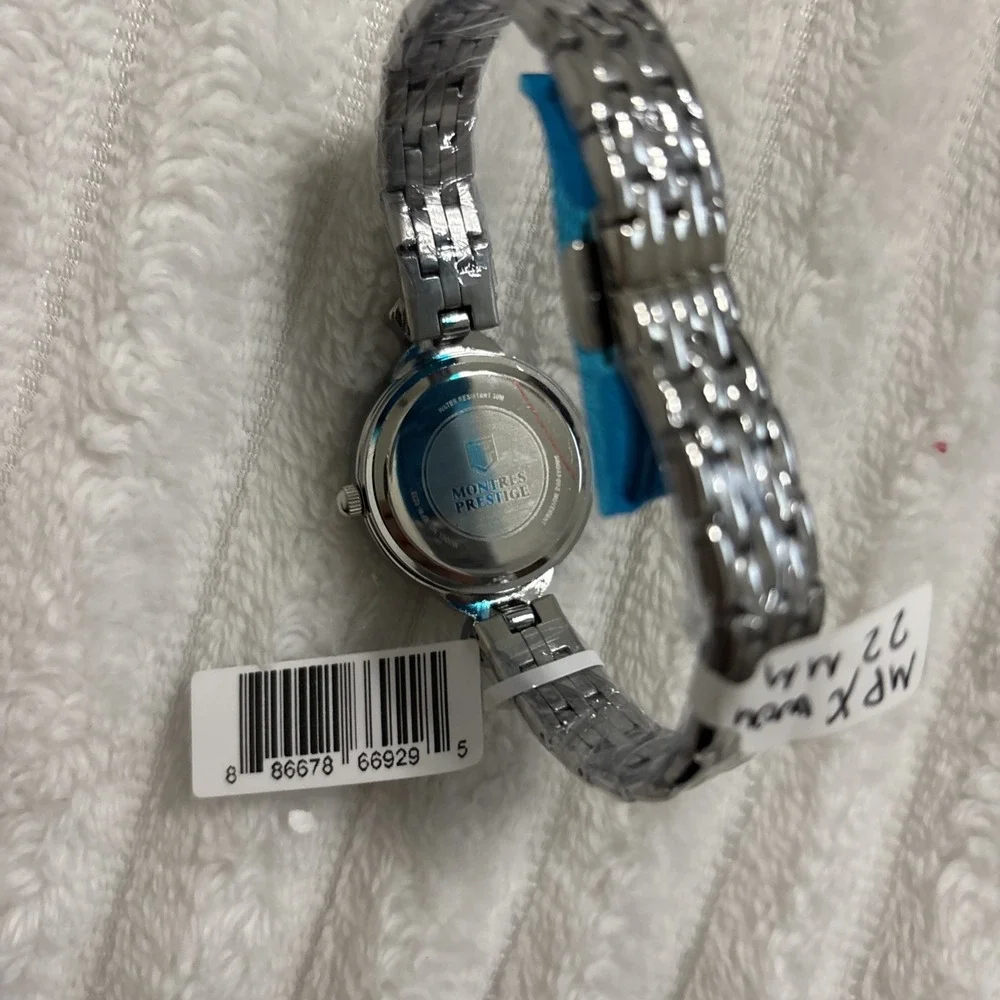 Montres Prestige By Invicta 22mm Silver Tone Butterfly Women's Watch MPW-0233